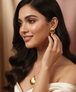 Scallop Shell Earring & Pendant Combo Set