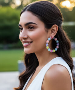 Pastel Hoops Earrings