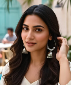 Pearl Jhumka Hoops Earrings